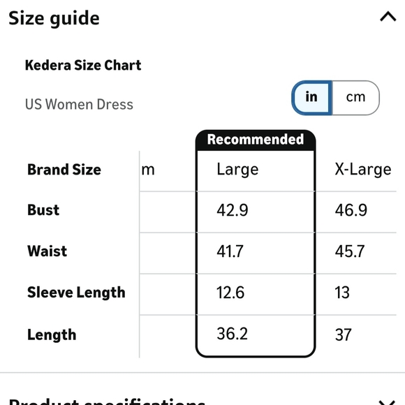 NEW- Sweater Dress Sz L - Picture 4 of 5